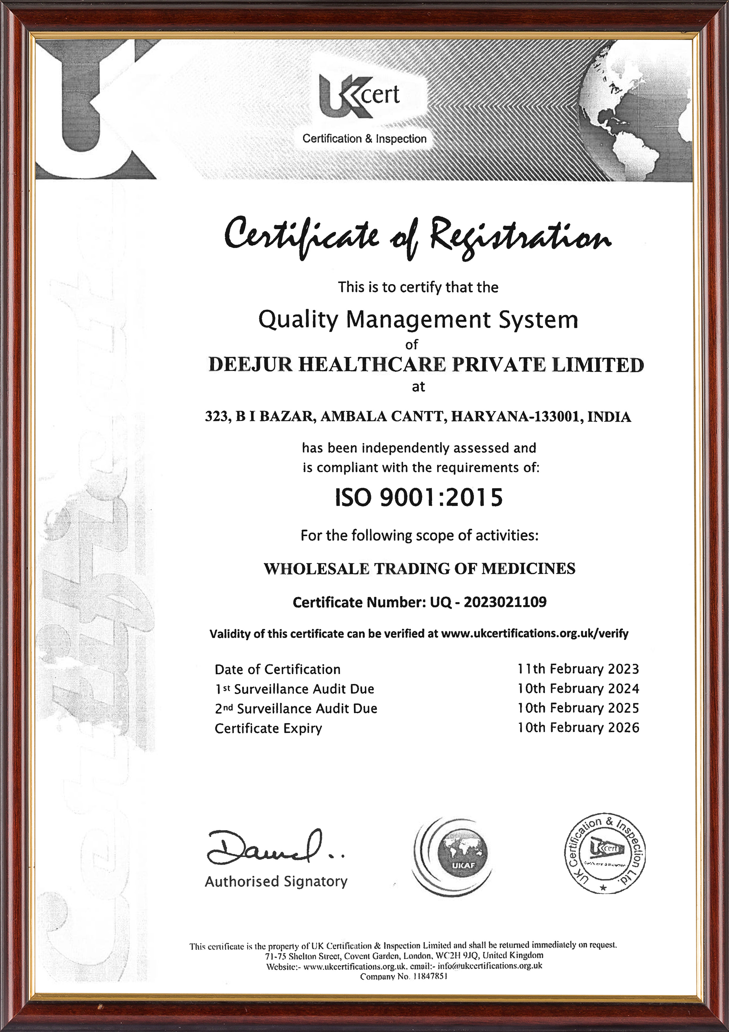 ISO 9001 Certified